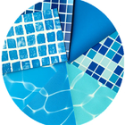 Competitive Price Anti-uv Reinforced With Fabric Blue Mosaic pvc swimming pool liner