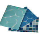 PVC swimming pool liner water wave pattern with polyester mesh